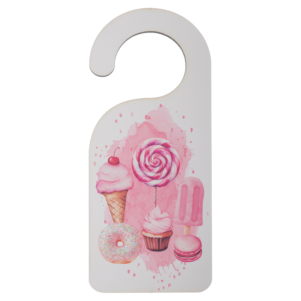 Baptism favor – Wooden door hanger with sweets - 2